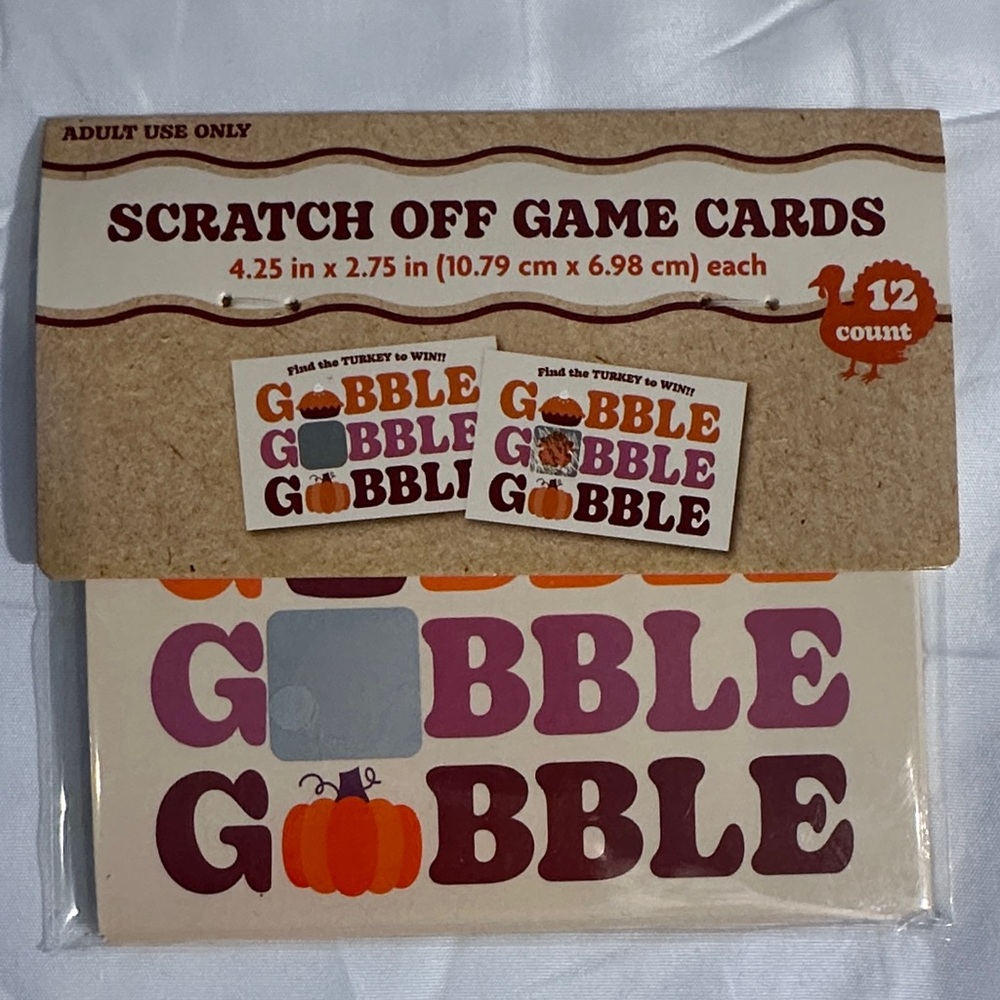 Thanksgiving Scratch Off Game Cards – 4 Packs (48 Cards Total) - Picture 3 of 3